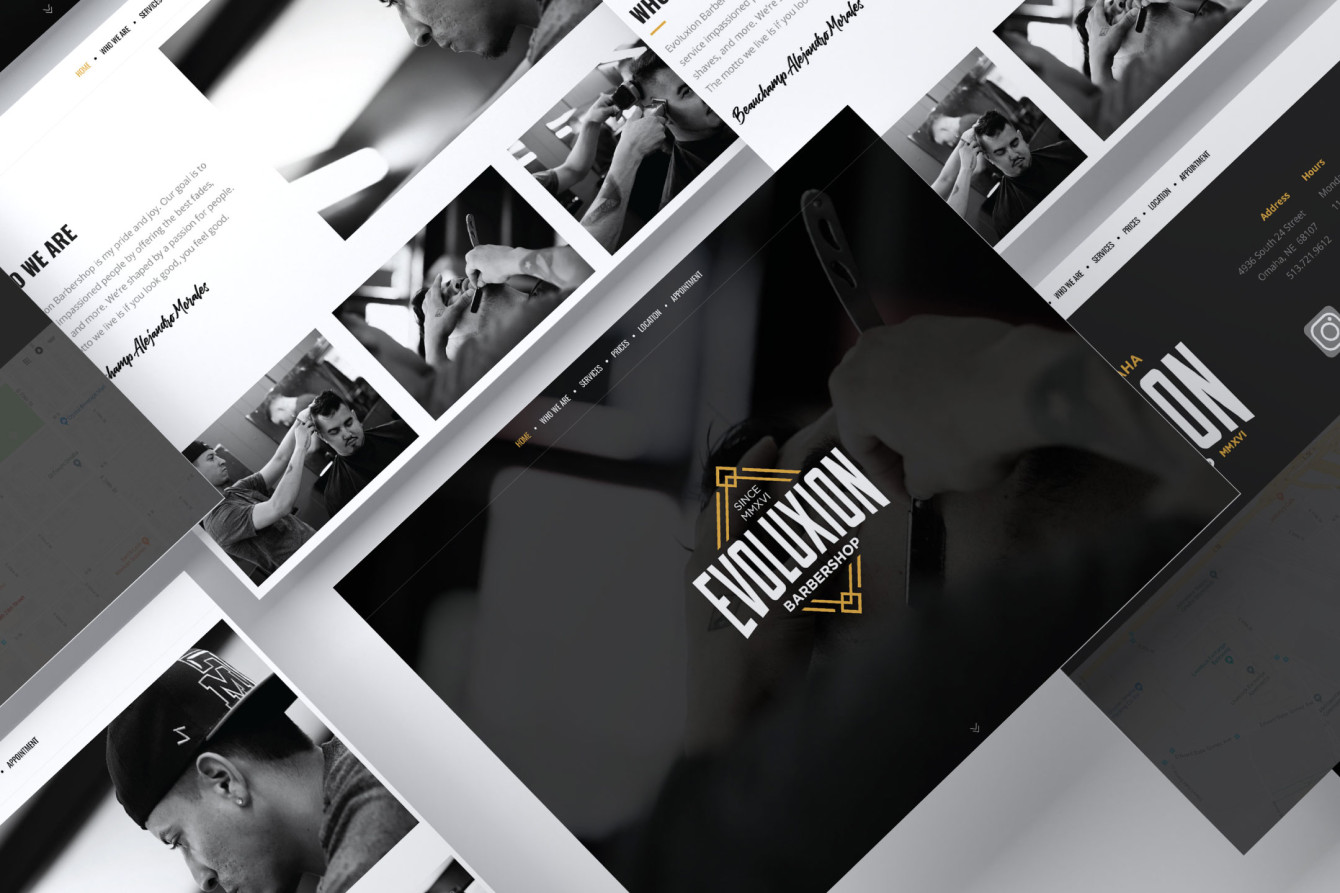 Evoluxion Barbershop Website