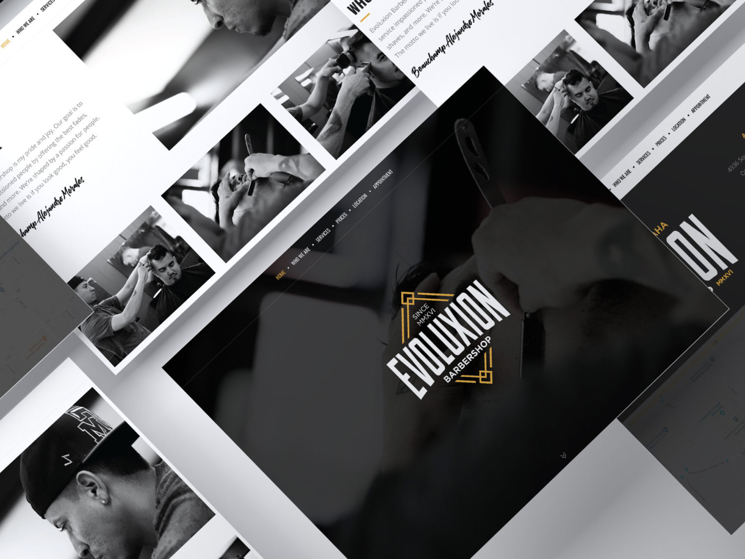 Evoluxion Barbershop Website
