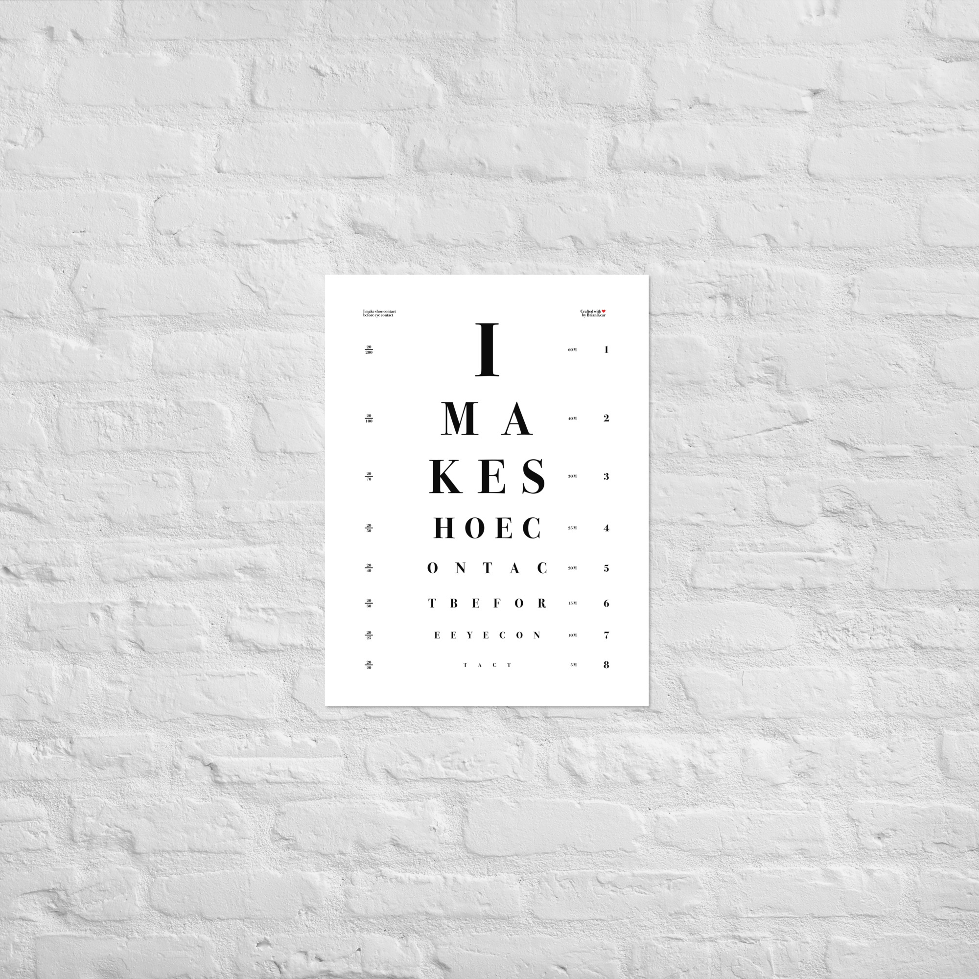 Poster - Shoe Contact Before Eye Contact - Image 2